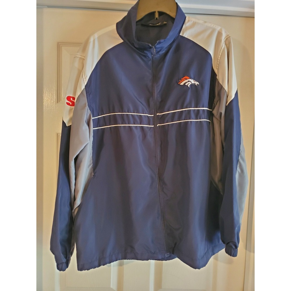 Sports Illustrated NFL Official Denver Broncos Windbreaker Mens Jacket Large‎